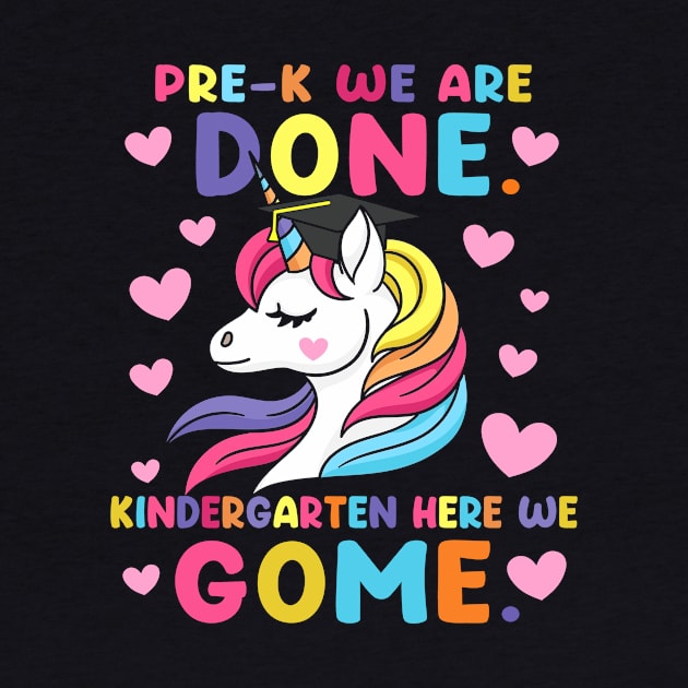 Girls Pre-K Graduation Magical Unicorn by Xonmau